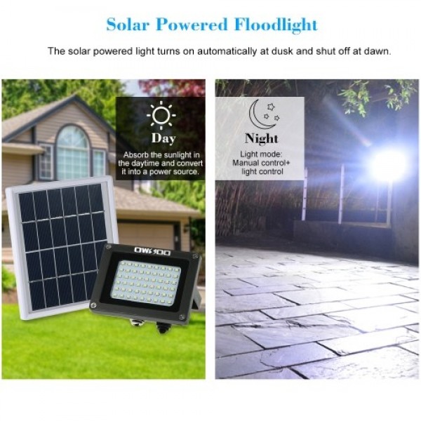 Solar Powered Floodlight 54 LED Solar Lights