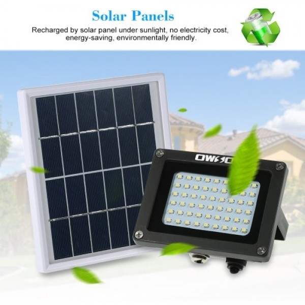 Solar Powered Floodlight 54 LED Solar Lights