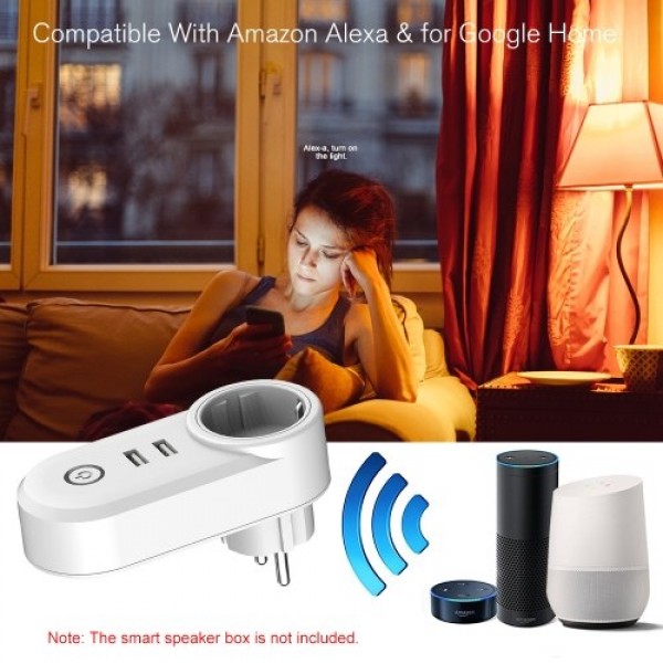 WIFI Smart Plug Remote Control Timing Function Smart Wall Socket