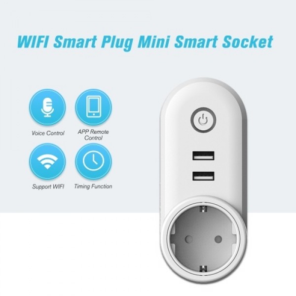 WIFI Smart Plug Remote Control Timing Function Smart Wall Socket