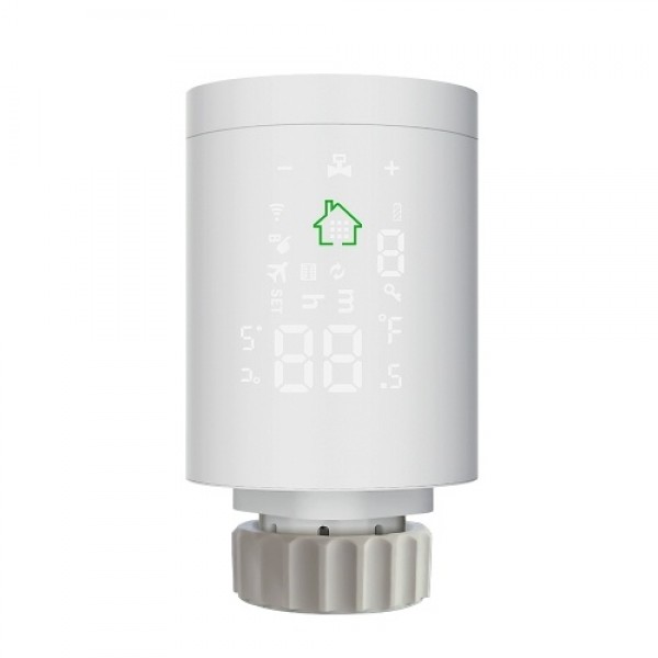 Weekly Programmable Smart Thermostatic Valve WiFi Radiator Temperature Controller APP Remote Control Backlit Touchscreen