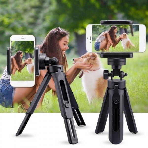 Phone Tripod Stand for Selfie &amp; Vedio Portable &amp; Adjustable Phone Stand Holder Mini with Universal Clip