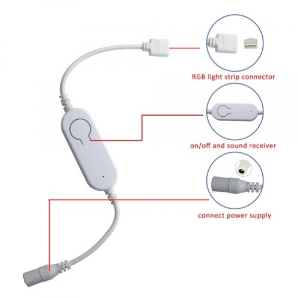 DC5V~12V WiFi RGB Controller LED Strip Light Controller