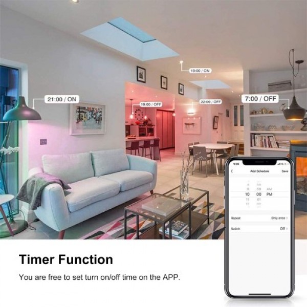 WiFi Smart Bulb RGB+W+C LED Bulb