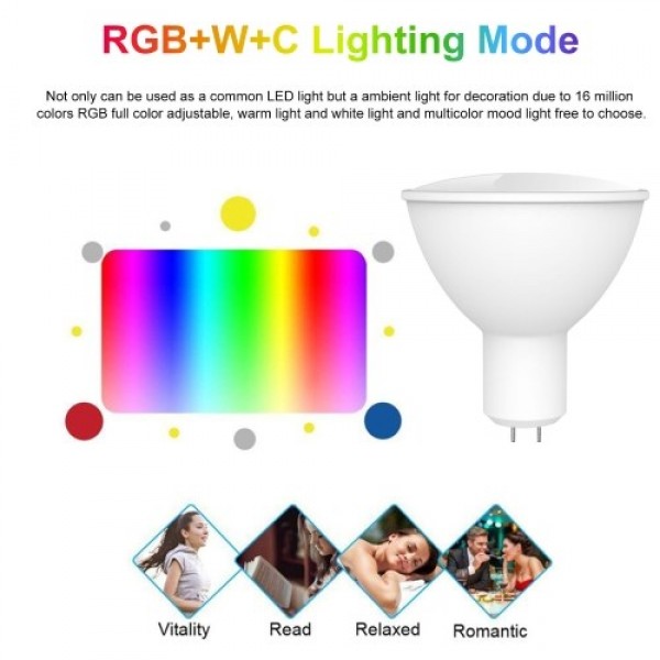 WiFi Smart Bulb RGB+W+C LED Bulb