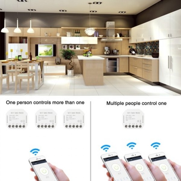 Wifi Intelligent Light Switch DIY Breaker Module APP Remote Control