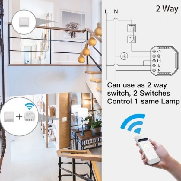 Wifi Intelligent Light Switch DIY Breaker Module APP Remote Control