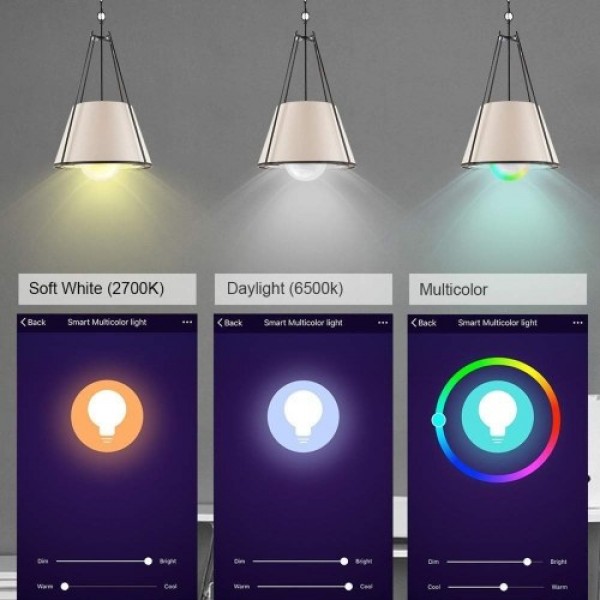 Fcmila TY007 Smart WiFi Light Bulb LED RGB Color Changing