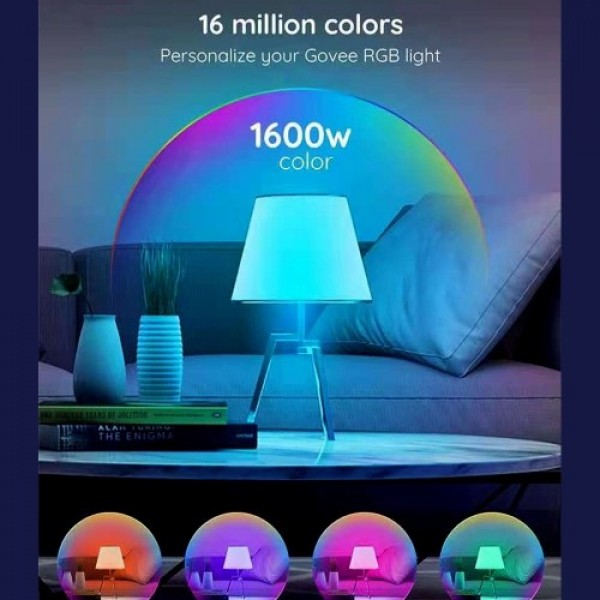 E27 Smart Bulb RGB LED Light Bulb Dimmable and Adjustable Brightness Tuya App Remote Control Works with Google/Alexa