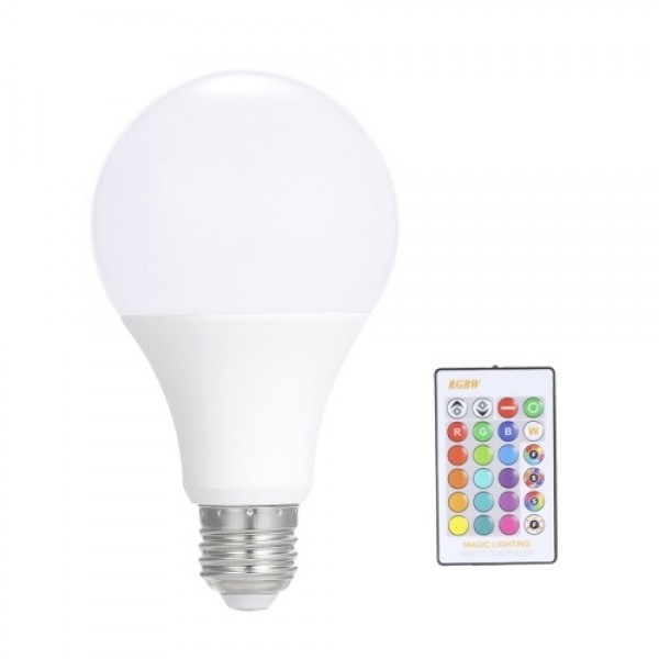 15W RGB LED Lamp E27 Dimmable Bulb Energy Saving Light