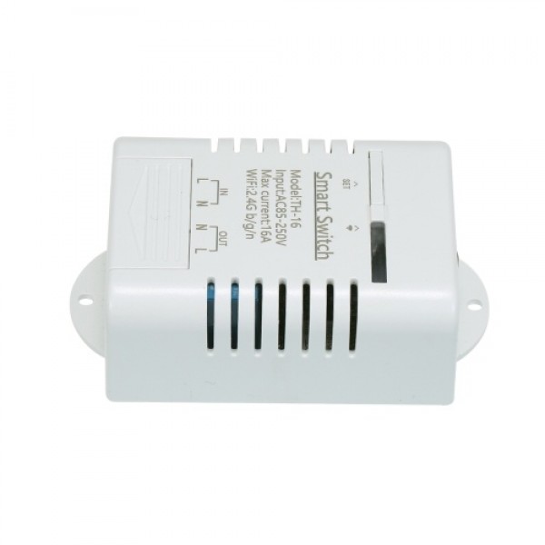 TH-16 Smart Wifi Switch Compatible with Sonoff &amp; EWeLink 16A/3500W Monitoring Temperature Wireless Home Automation Kit