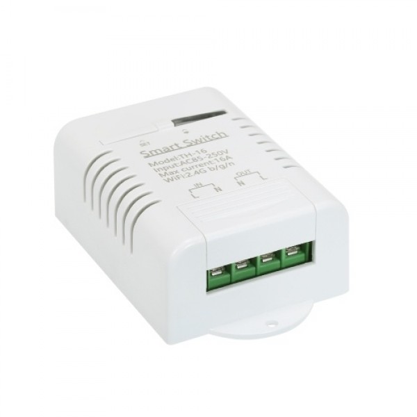 TH-16 Smart Wifi Switch Compatible with Sonoff &amp; EWeLink 16A/3500W Monitoring Temperature Wireless Home Automation Kit