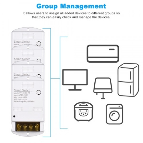 WIFI Smart Switch 10A Wireless Light Timer