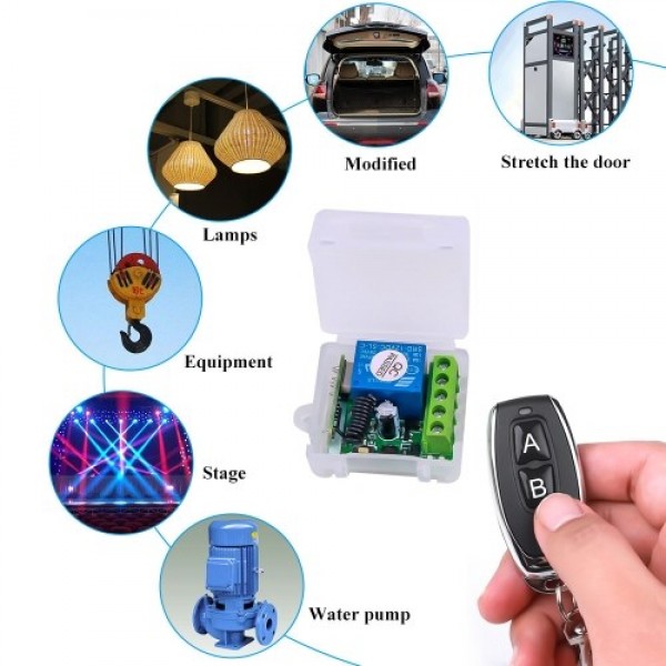 Smart Home 433Mhz DC 12V 1CH Wireless Remote Switch