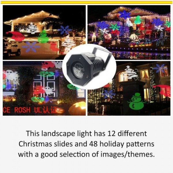 Snowflakess Projector Lights Garden Decorative Lamp