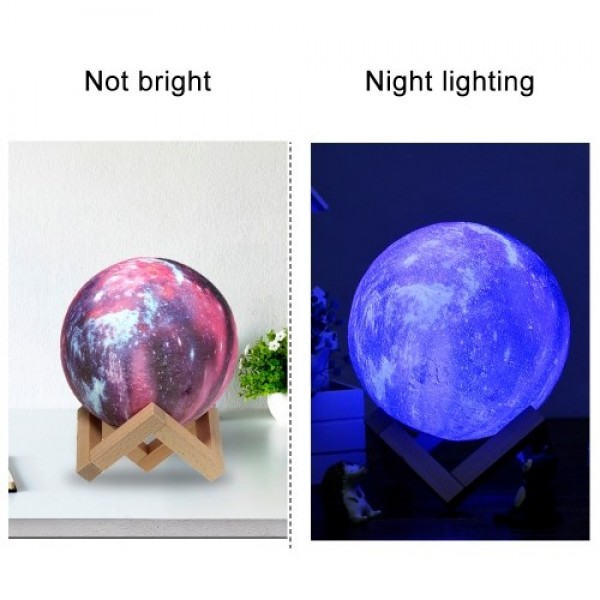 10cm/3.94in 3D Printing Star Moon Lamp