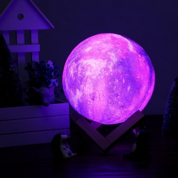 10cm/3.94in 3D Printing Star Moon Lamp