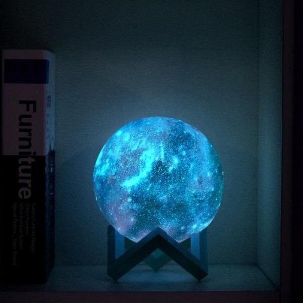 10cm/3.94in 3D Printing Star Moon Lamp