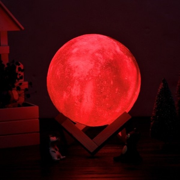 10cm/3.94in 3D Printing Star Moon Lamp