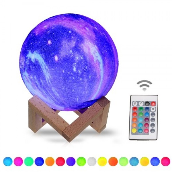 10cm/3.94in 3D Printing Star Moon Lamp