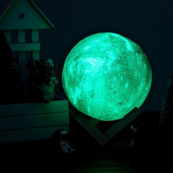 10cm/3.94in 3D Printing Star Moon Lamp