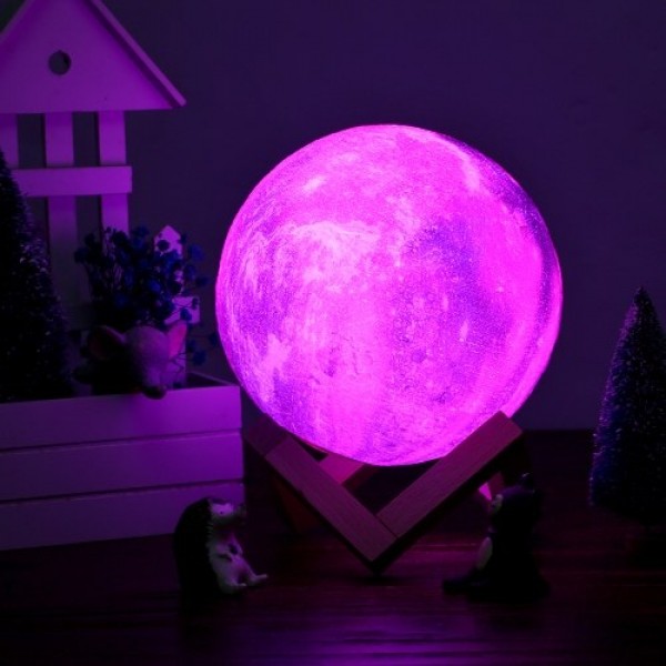 10cm/3.94in 3D Printing Star Moon Lamp