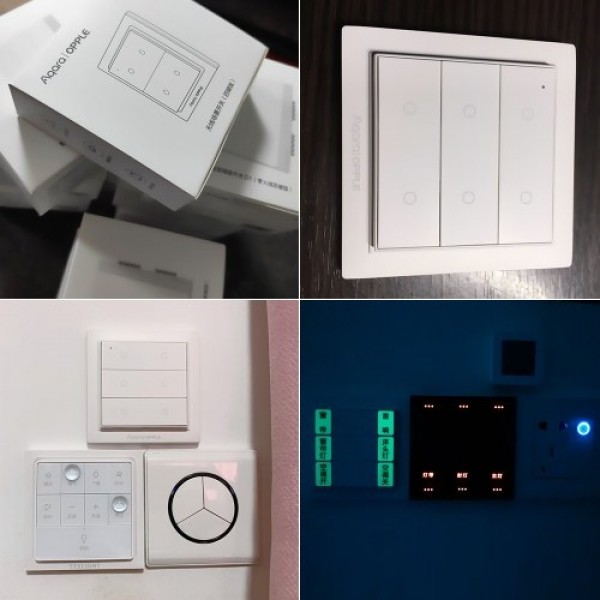 Aqara|OPPLE Wireless Switch Smart Homekit Working with  Home App Magnetic Wall Switch Zigbee 3.0