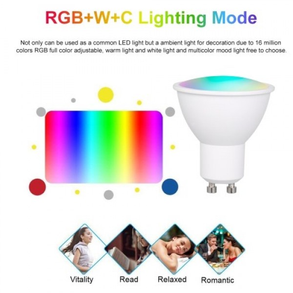 WiFi Smart Bulb RGB+W+C LED Bulb