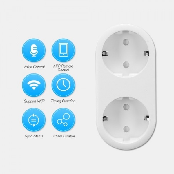 2PCS Smart WiFi Socket EU Type E