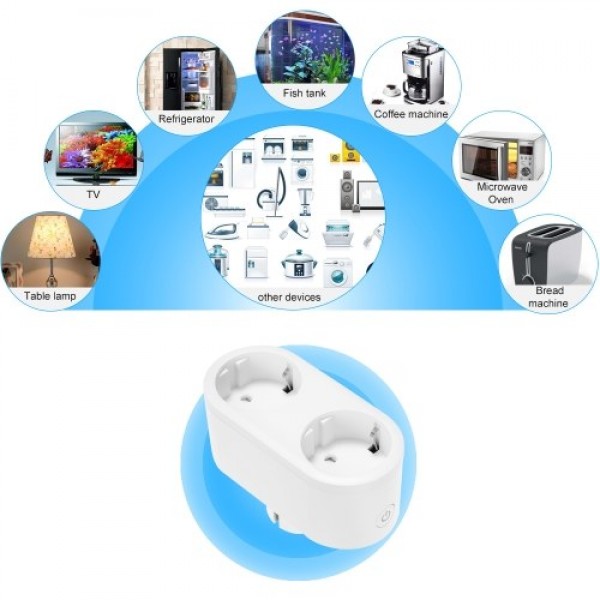 2PCS Smart WiFi Socket EU Type E