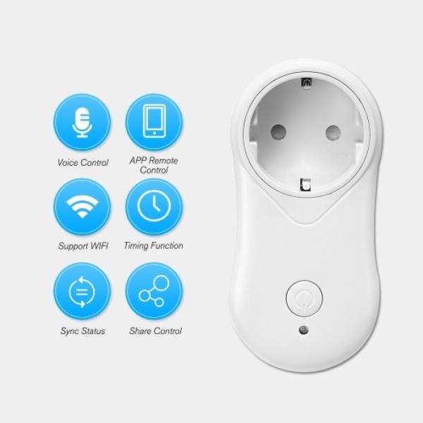 Smart WiFi Socket EU Type E with USB Outlet Remote Control