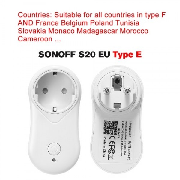 Smart WiFi Socket EU Type E with USB Outlet Remote Control