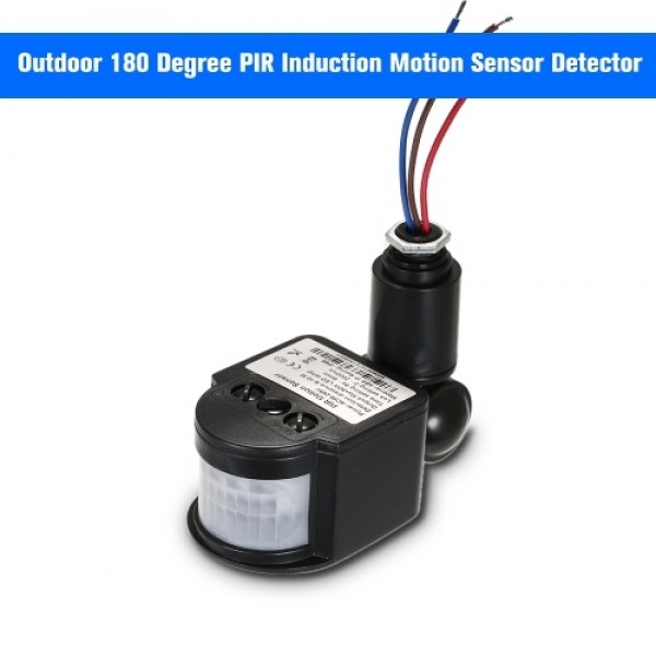 Outdoor 180 Degree PIR Induction Motion Sensor Detector