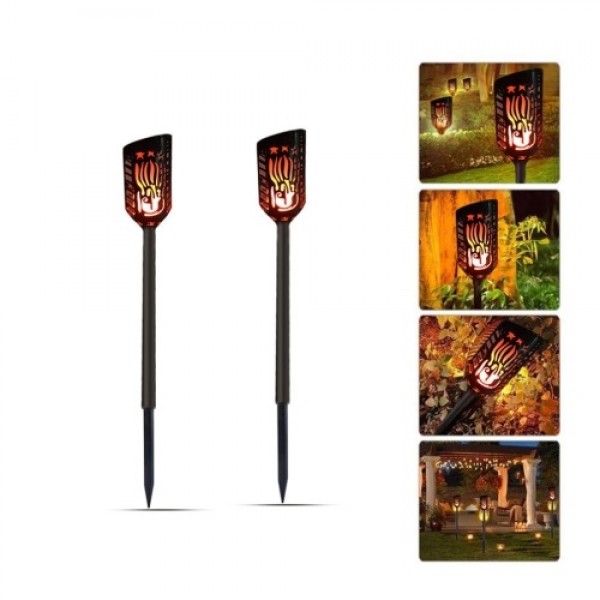 LED Waterproof Outdoor Solar Flame Flickering Lawn Lamps