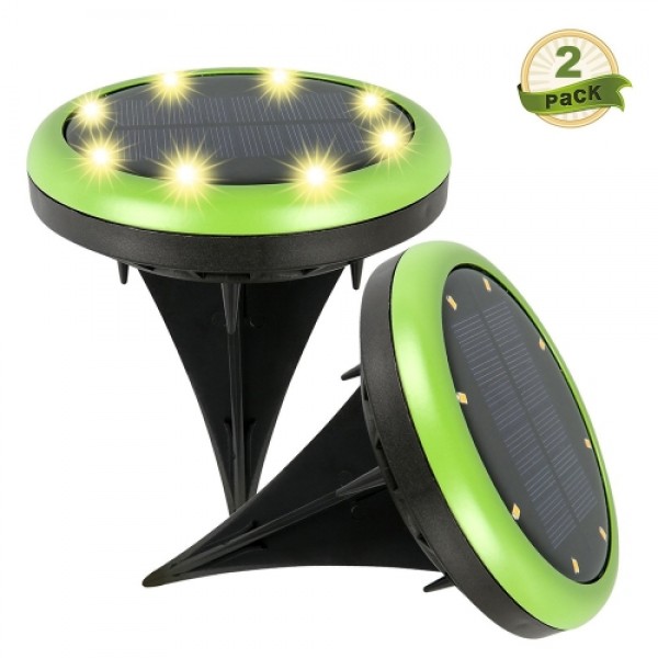 4PCS Solar Power LED Waterproof Spotlight