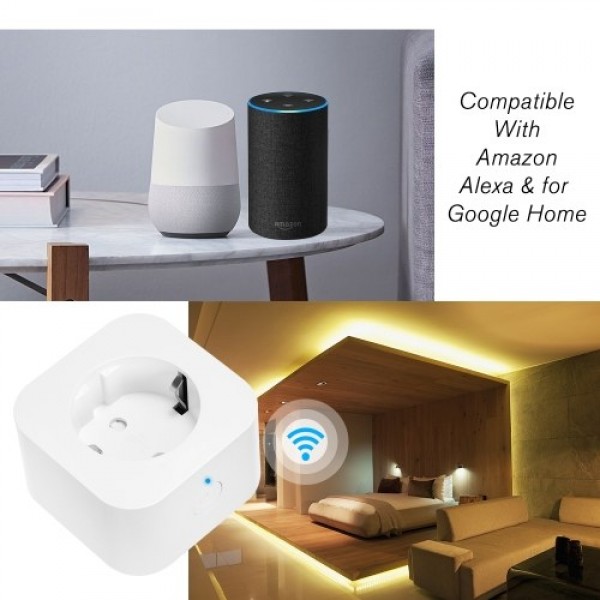 2PCS Mini Smart WiFi Socket EU Type F