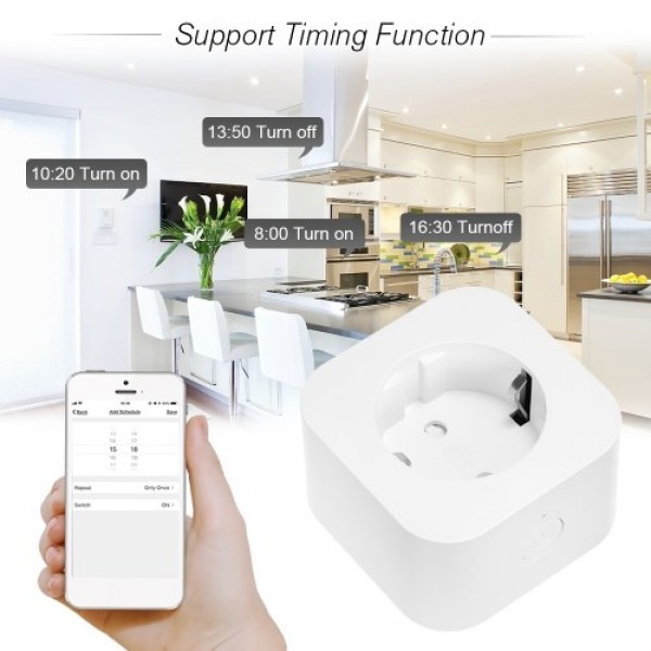 2PCS Mini Smart WiFi Socket EU Type F