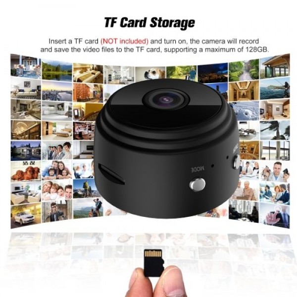 A9 IP Camera Home Wireless WiFi Security Camera Surveillance Camera APP Control Motion Detection Night Vision for Store Office H