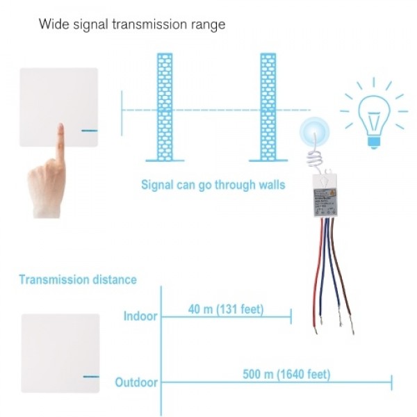 AC 80~150V Wireless Switch Receiver Controller