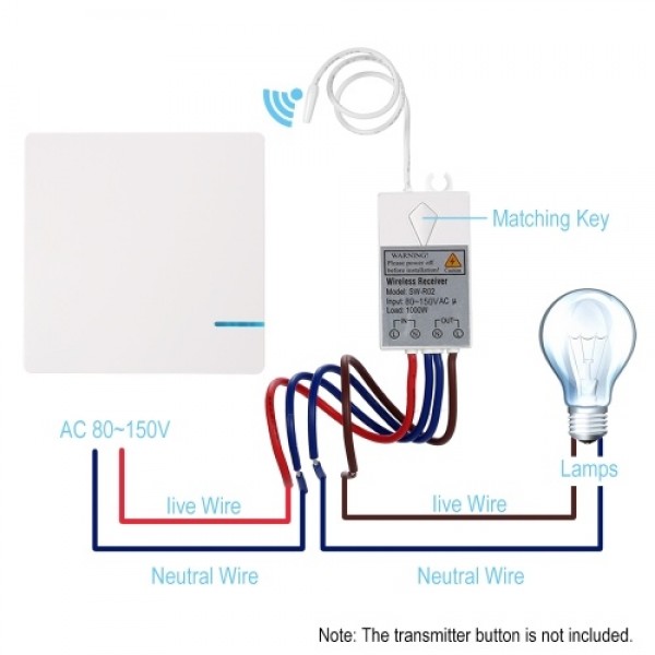 AC 80~150V Wireless Switch Receiver Controller