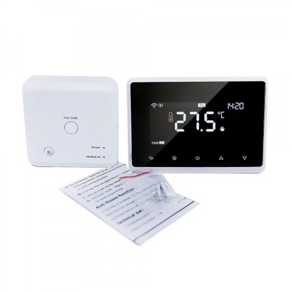 Wi-Fi Smart Thermostat Programmable Thermostat with RF Receiver Tabletop Wall-Mounted Style