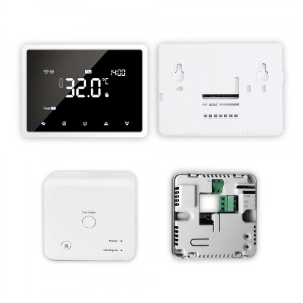 Wi-Fi Smart Thermostat Programmable Thermostat with RF Receiver Tabletop Wall-Mounted Style