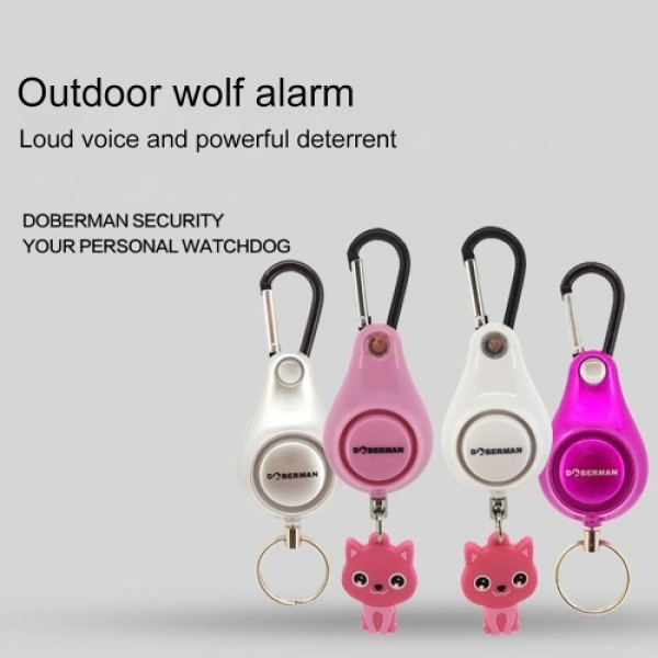 Women Self-defense Anti-wolf Alarm Outdoor Alarm Backpack Alarm Key Ring