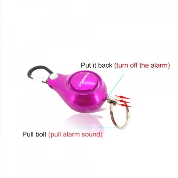 Women Self-defense Anti-wolf Alarm Outdoor Alarm Backpack Alarm Key Ring