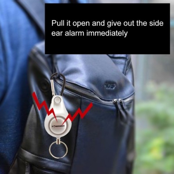 Women Self-defense Anti-wolf Alarm Outdoor Alarm Backpack Alarm Key Ring