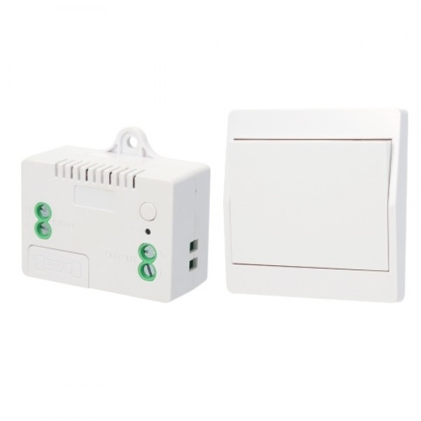 433HMz RF Wireless Remote Control Switch Module and Self-powered Push Button Wall Light Switch Remote Controller 1527 with Stick