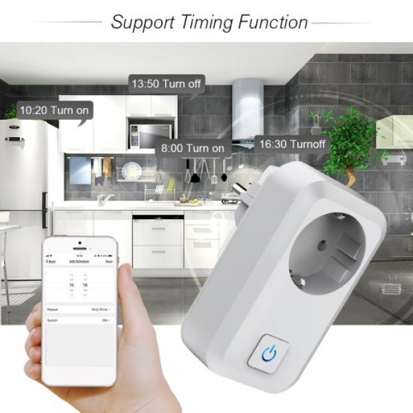 Smart WiFi Socket EU Type F Wireless Remote Control Socket