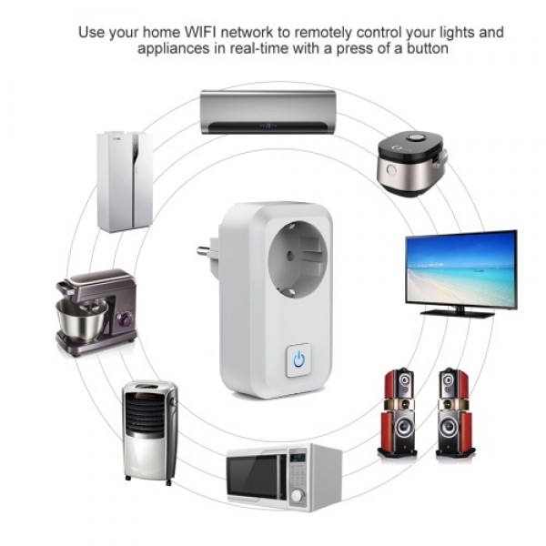 Smart WiFi Socket EU Type F Wireless Remote Control Socket