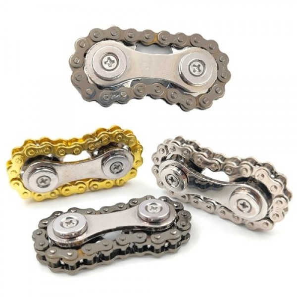 Metal Gear Bicycle Chain Decompression Fingertip Chain Gear Chain Decompression Toy