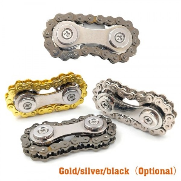 Metal Gear Bicycle Chain Decompression Fingertip Chain Gear Chain Decompression Toy